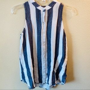 Anthropologie Cloth & Stone Striped Sleeveless Top